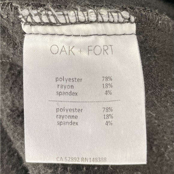 Oak + Fort Women's Black Wide Leg Pants - Small - Picture 5 of 7